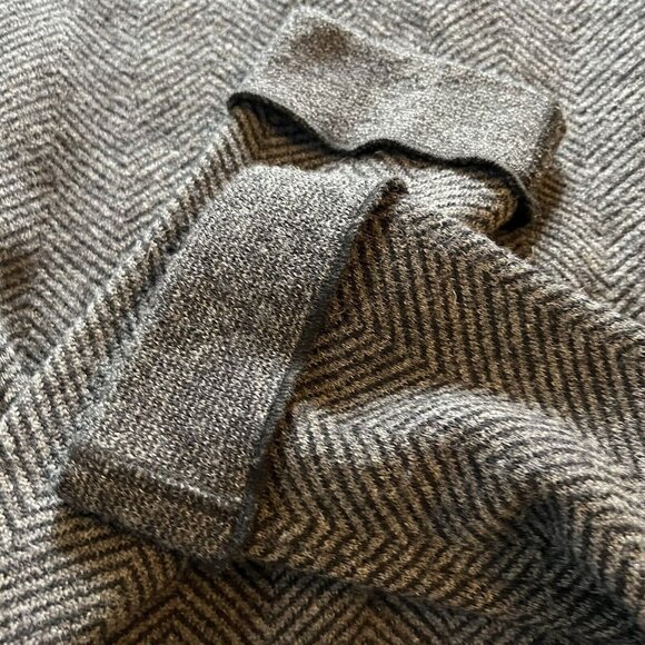 A Giannetti Womens Jacket Merino Wool Small Flower Herringbone Snap Close - Picture 7 of 14